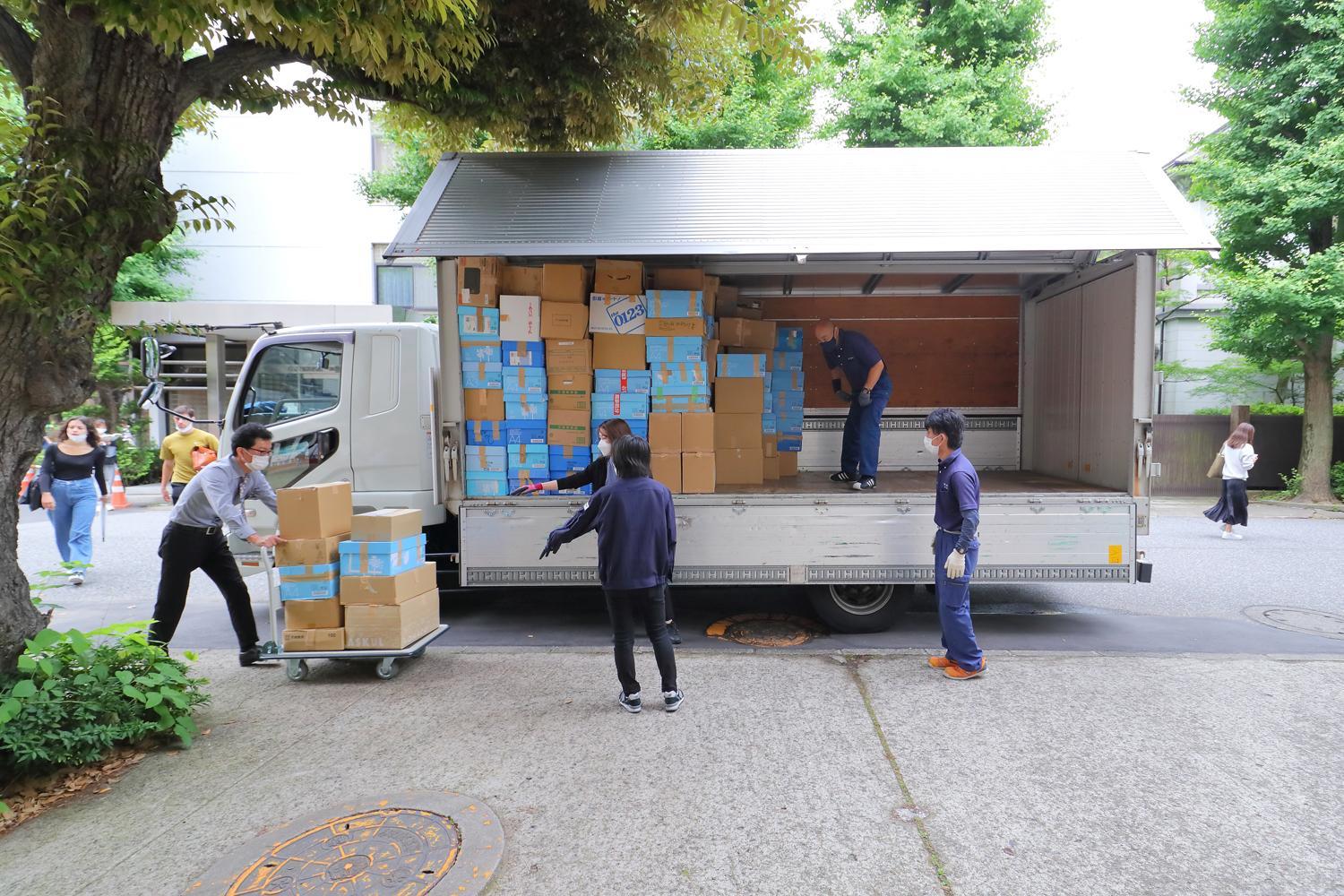 回収作業の様子